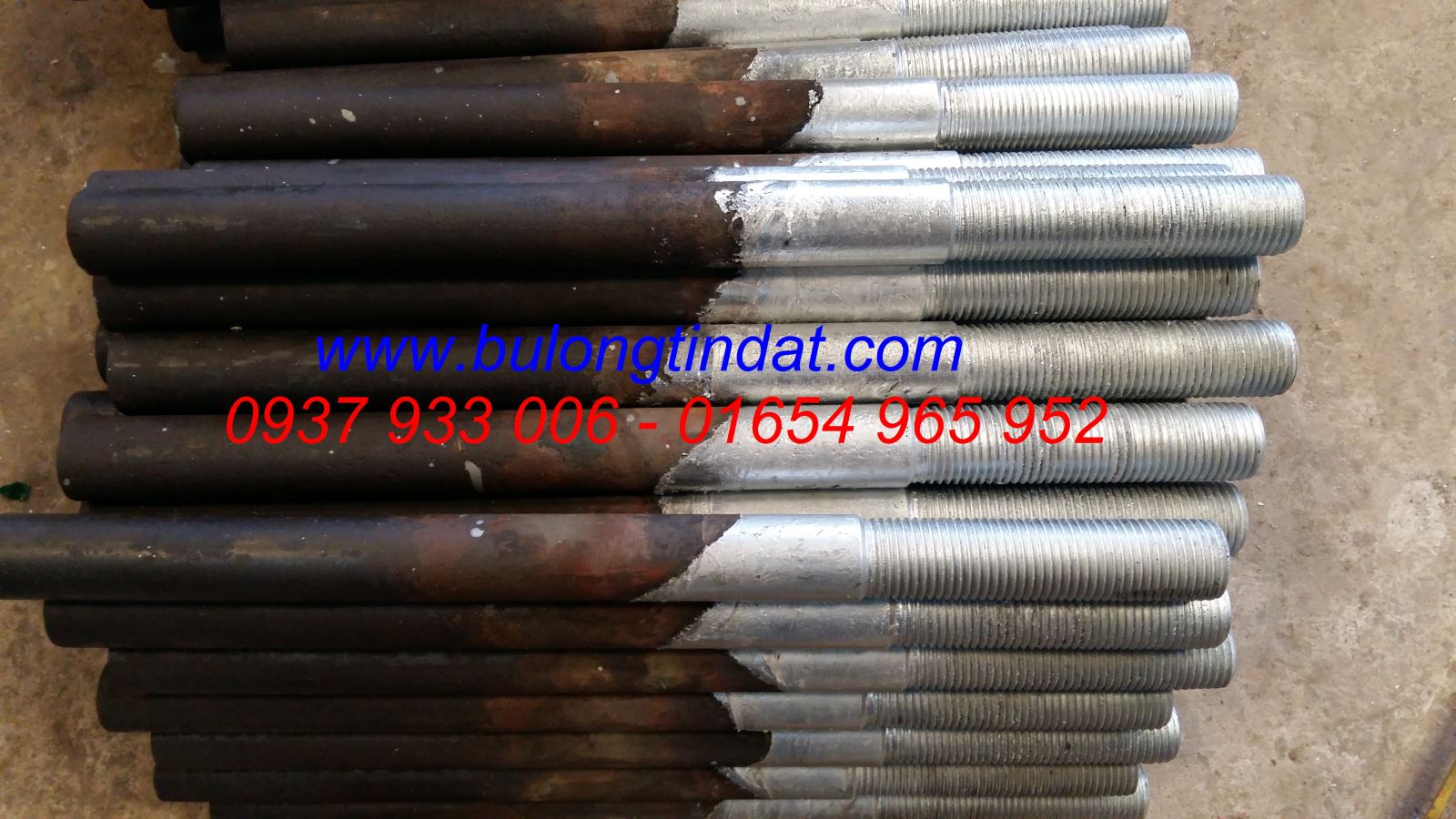 Guzong một đầu ren nhúng kẽm nóng